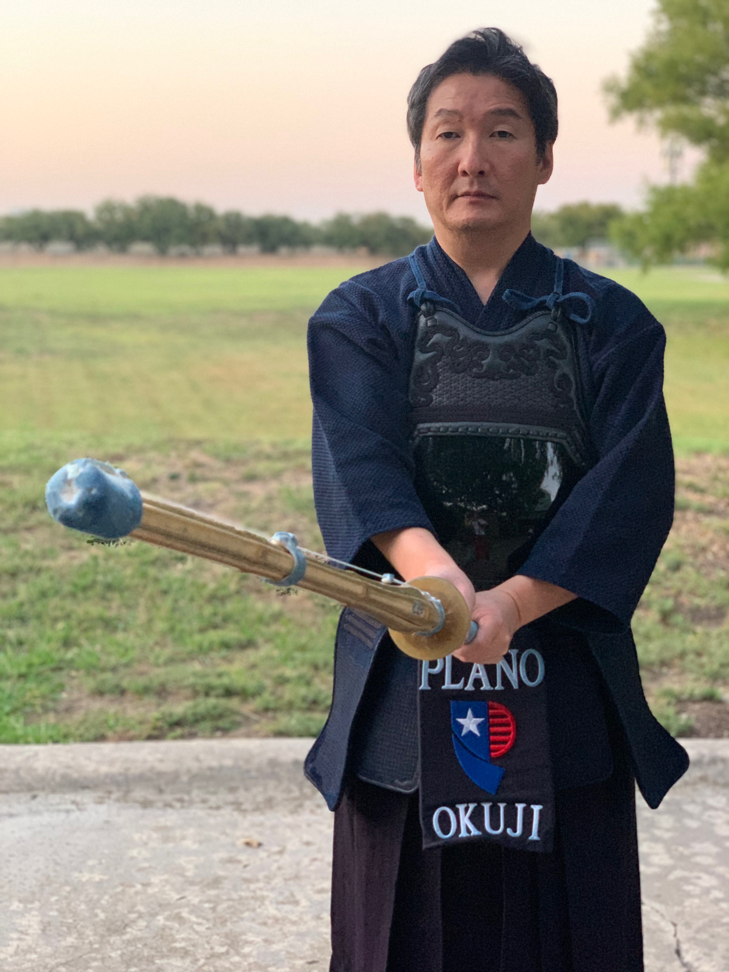 Okuji in Kendo Gear