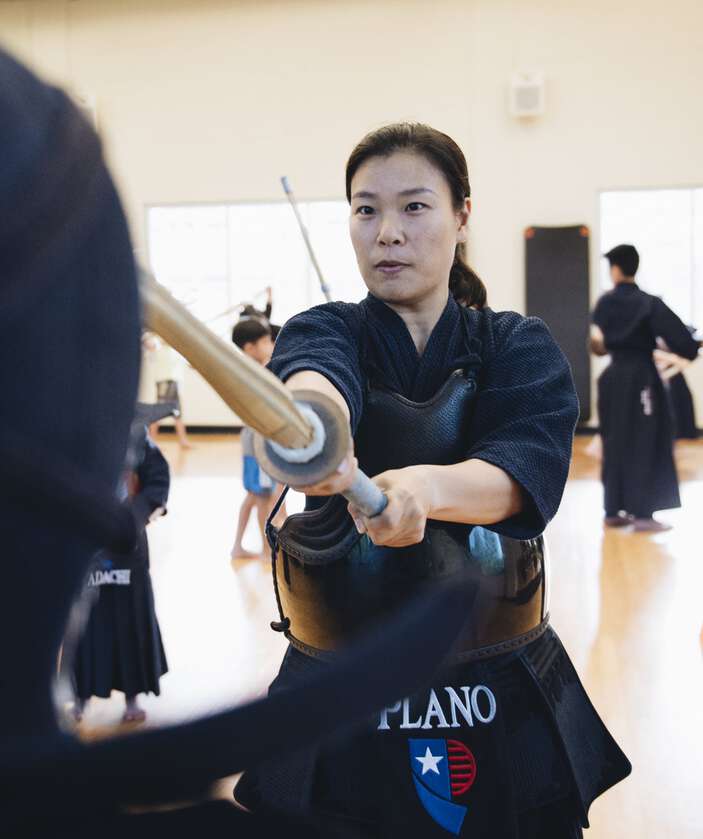 Song Yi Yang in Kendo Gear in a Kendo Championship