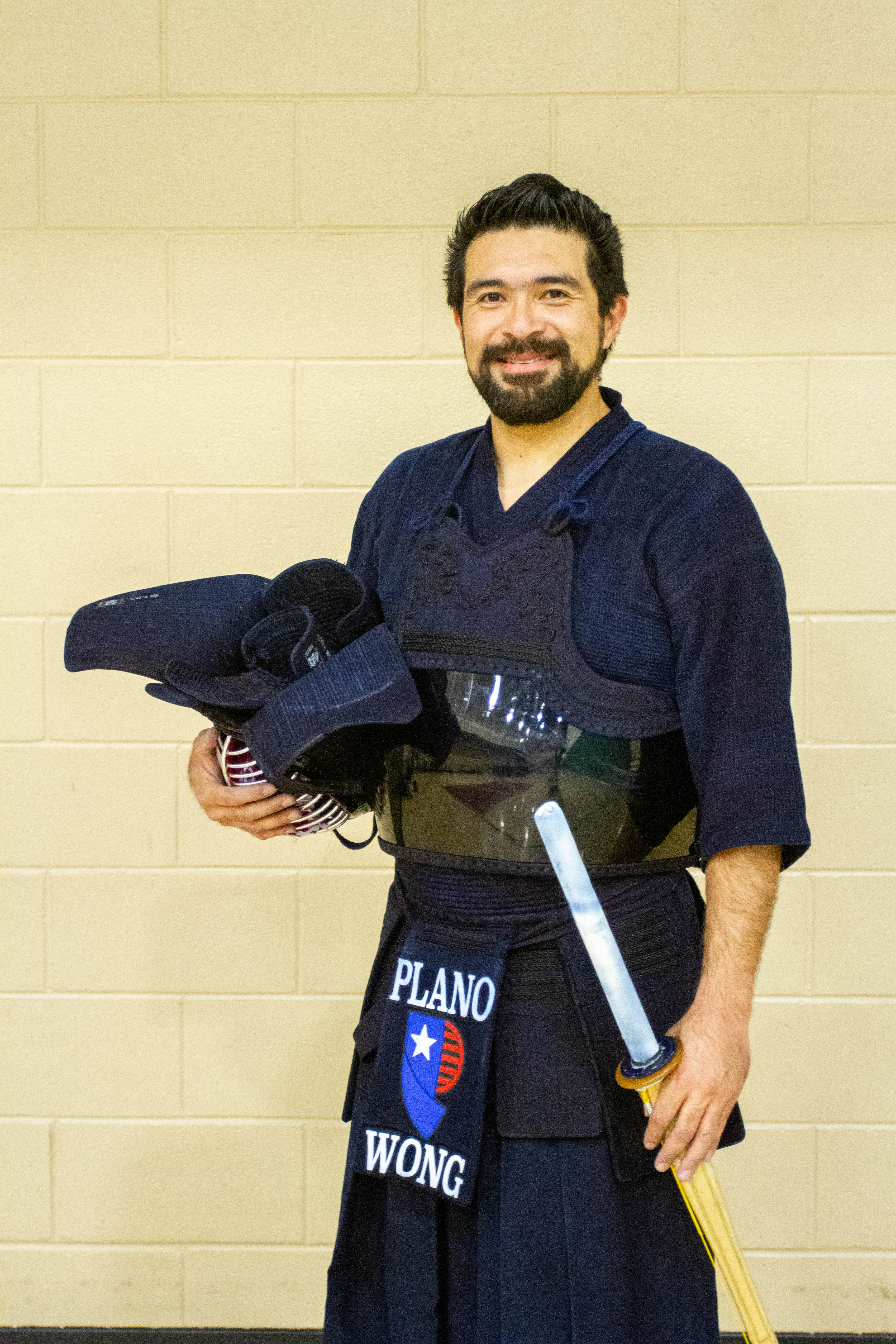 Aaron Wong in Kendo Gear